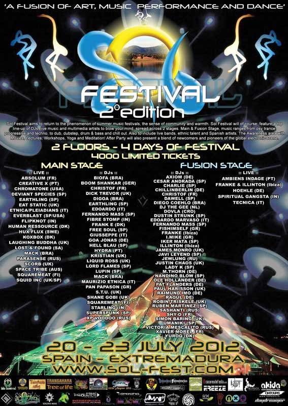 Sol Festival 2012 [cancelled] - フライヤー表