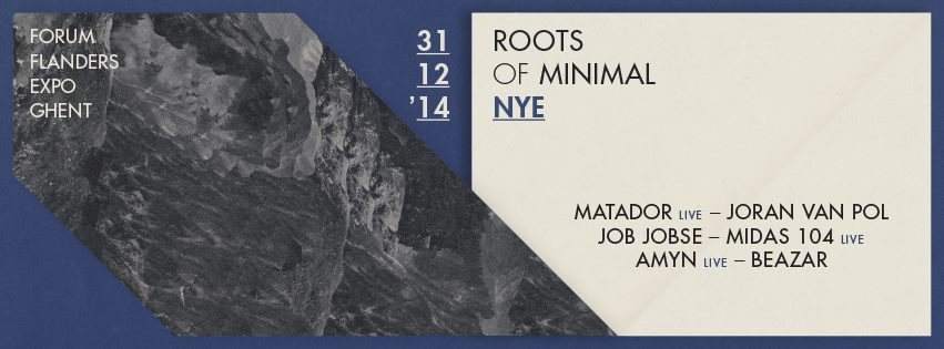 Roots of Minimal NYE 2014 / w. Matador - フライヤー表