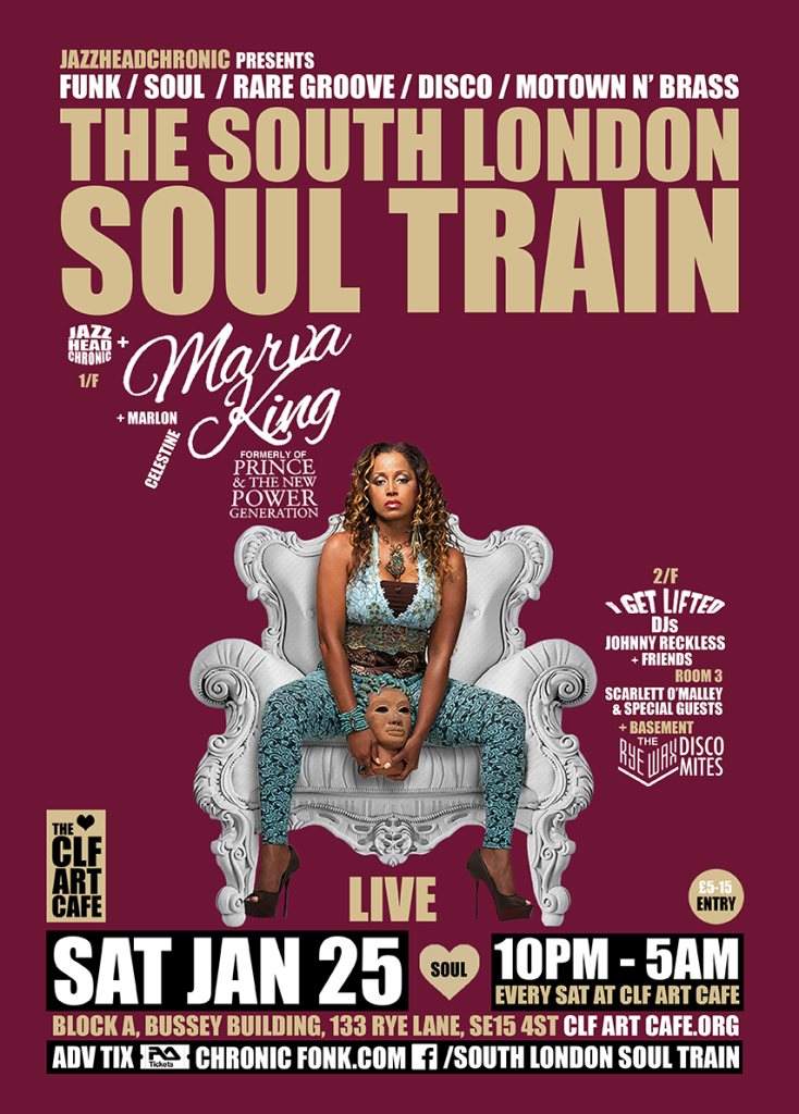 The South London Soul Train with Marva King (Live) - More - フライヤー表