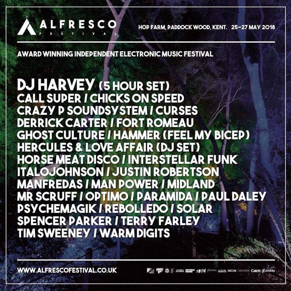 Alfresco Festival 2018 - フライヤー表