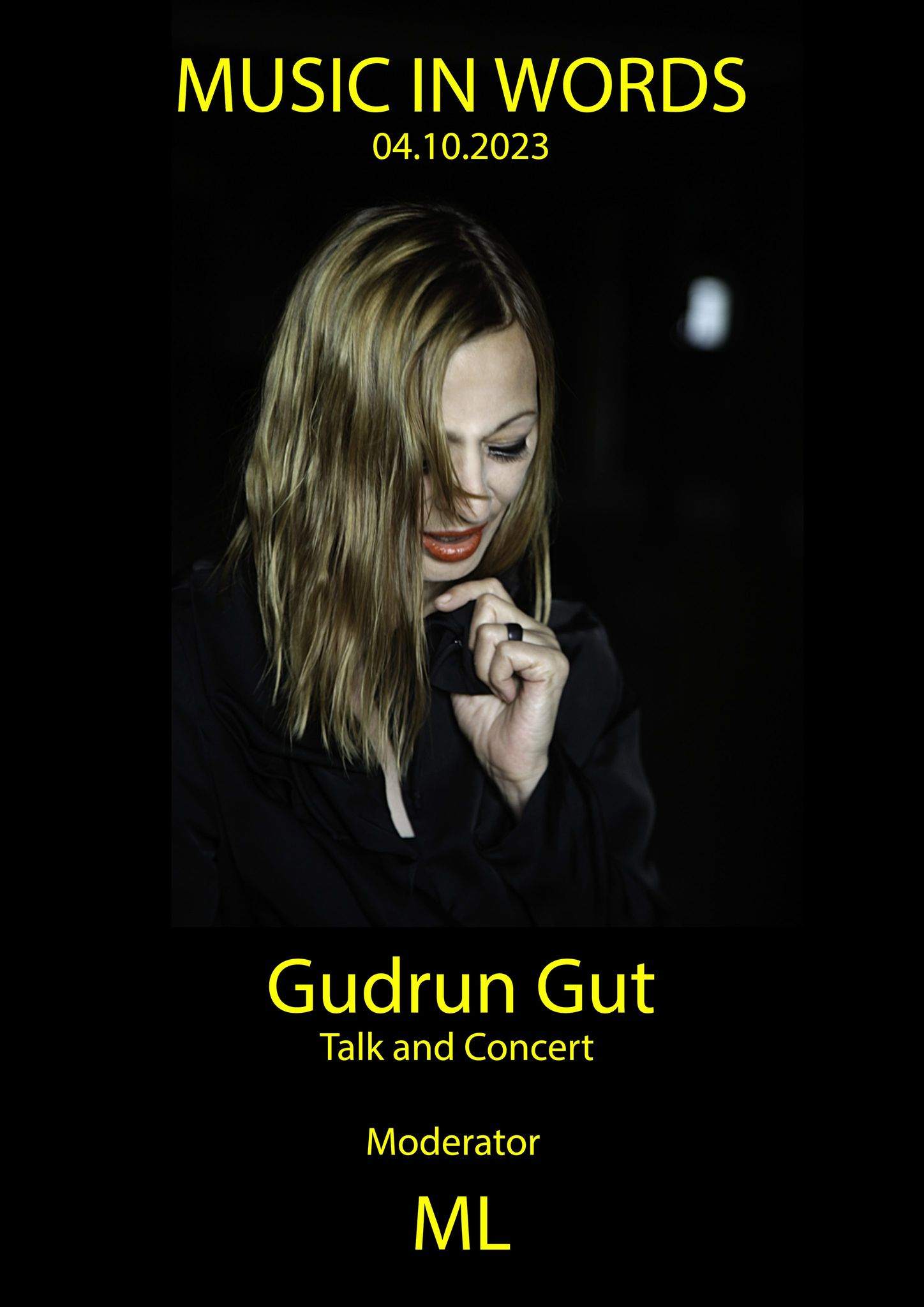 Music In Words: GUDRUN GUT (Talk + Live) - Página frontal
