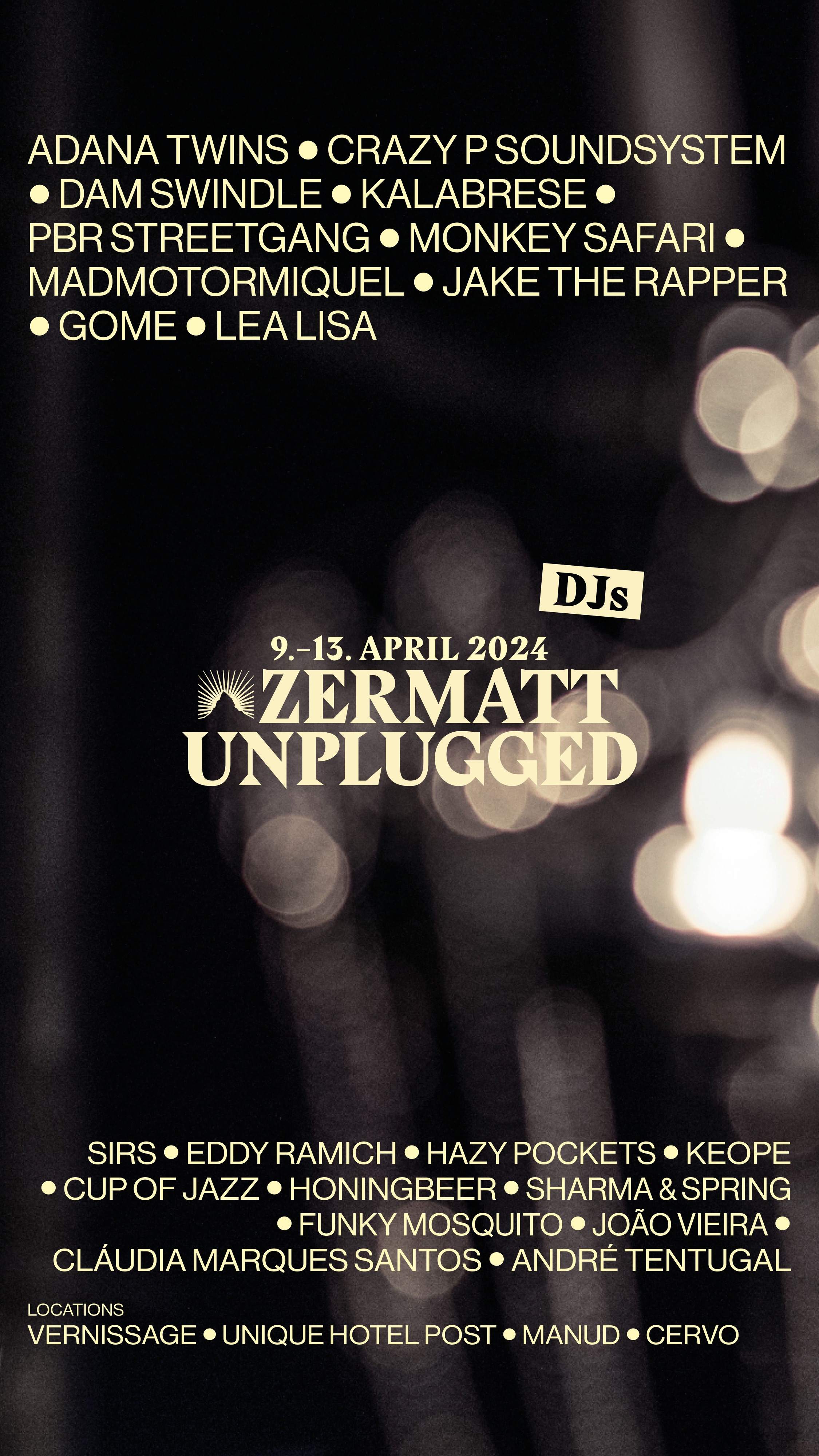 Zermatt Unplugged - フライヤー表