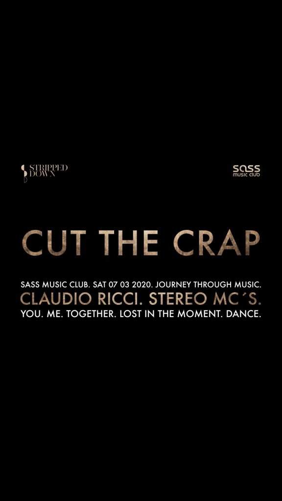 CUT the Crap with Stereo Mc´s, Claudio Ricci - Página frontal