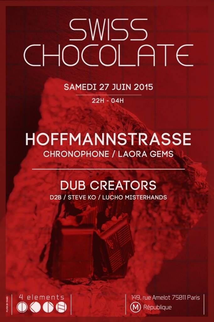 Swiss Chocolate - フライヤー表