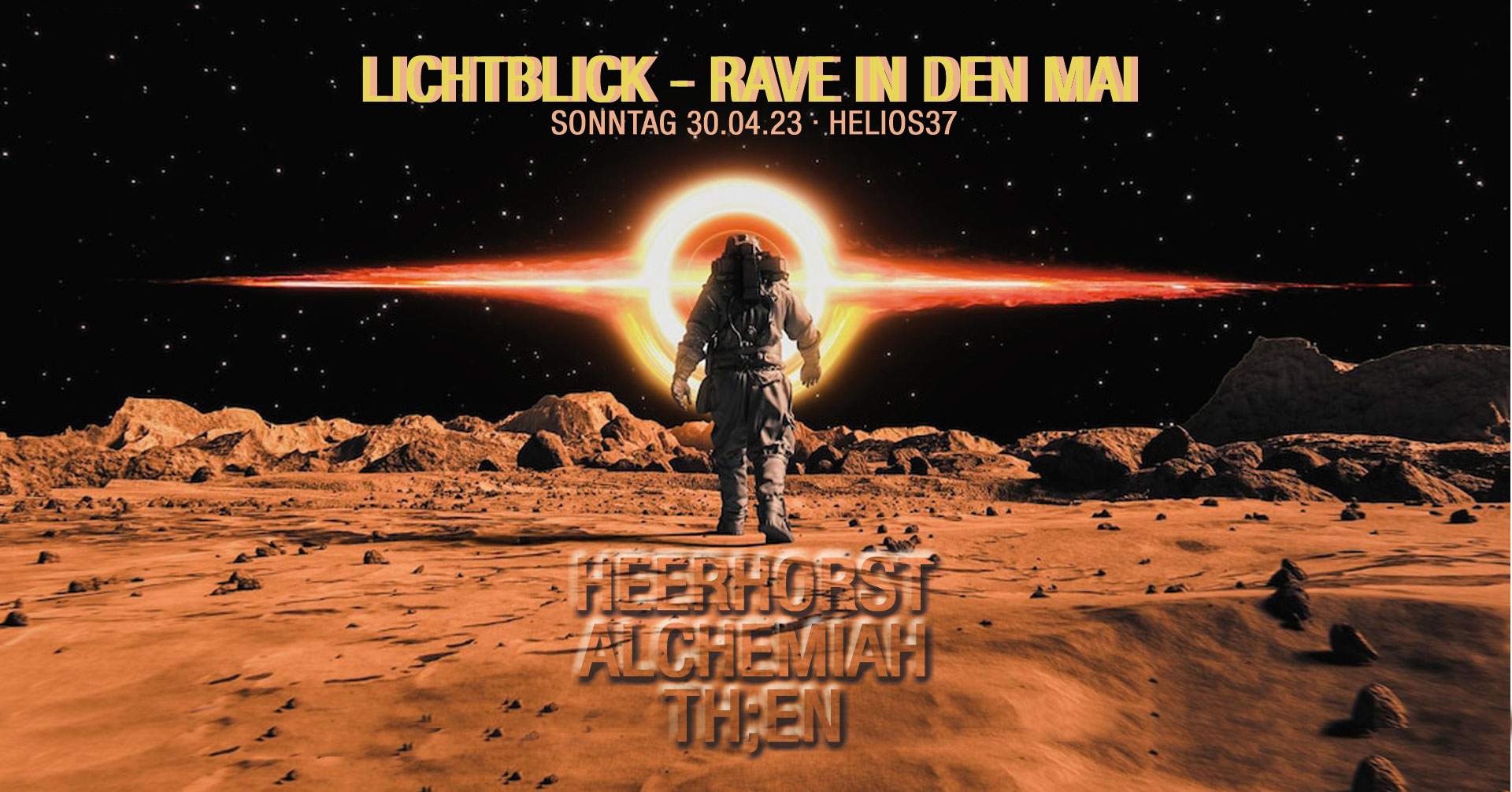 Lichtblick - Rave in den Mai - フライヤー表