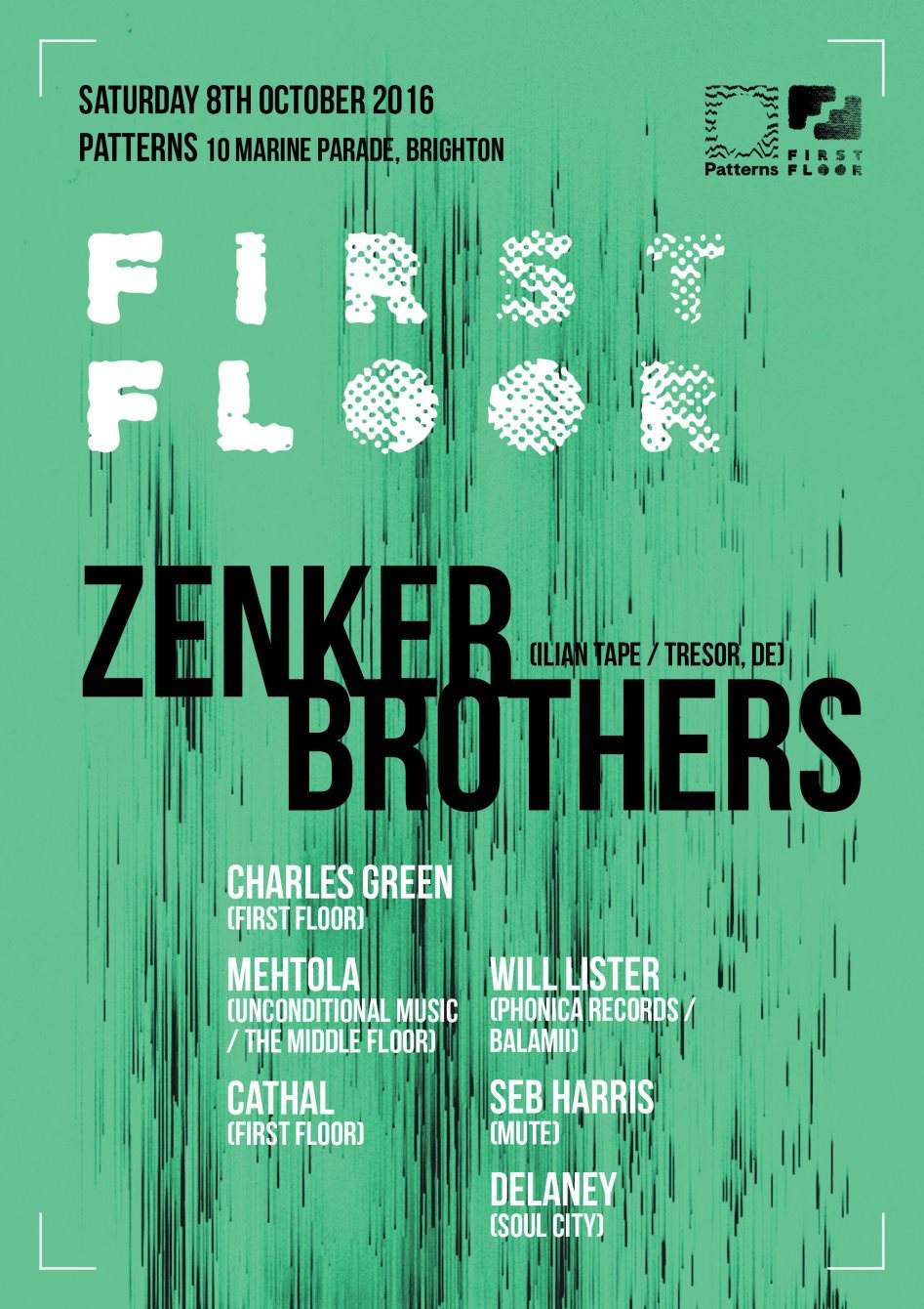 First Floor with Zenker Brothers & More - フライヤー裏