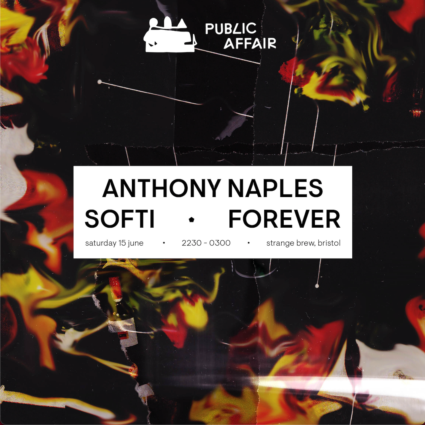 Public Affair #17: Anthony Naples, Softi - フライヤー表