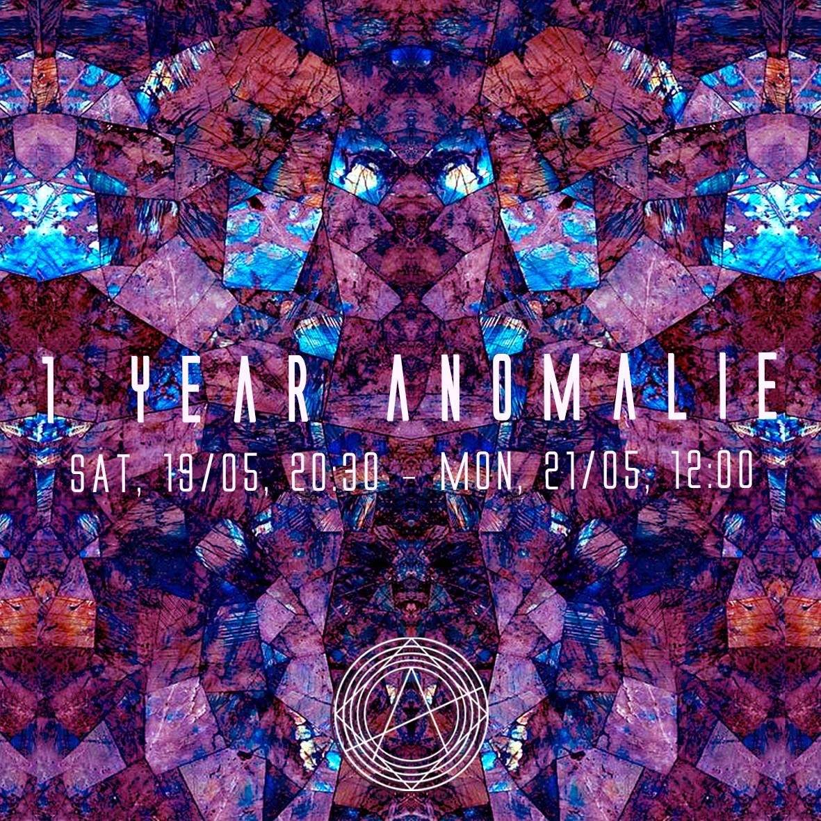 One Year Anomalie - 40h Festival (Day #1) - フライヤー表