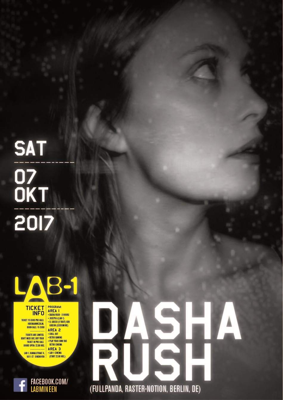 LAB-1 Invites Dasha Rush - フライヤー表
