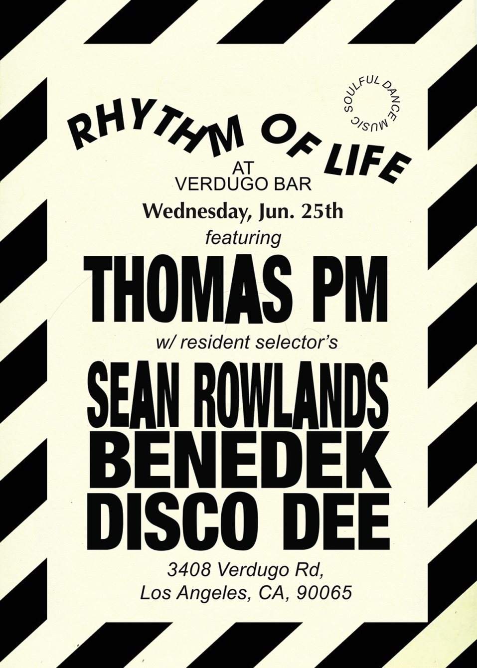 Rhythm Of Life with Special Guest DJ Thomas PM  - フライヤー表