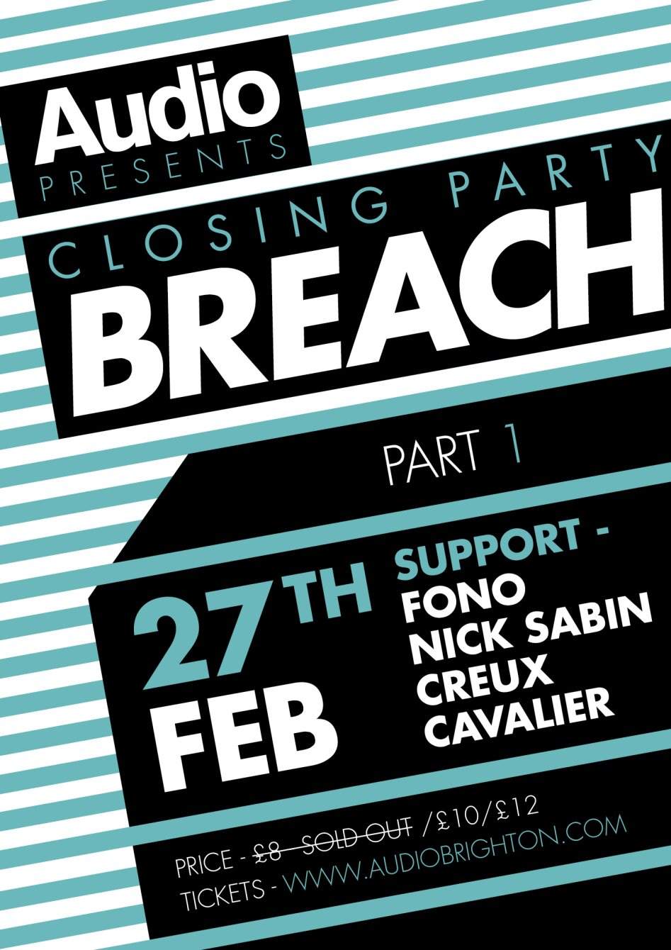 Audio Closing Party Pt. 1 with Breach - Página frontal