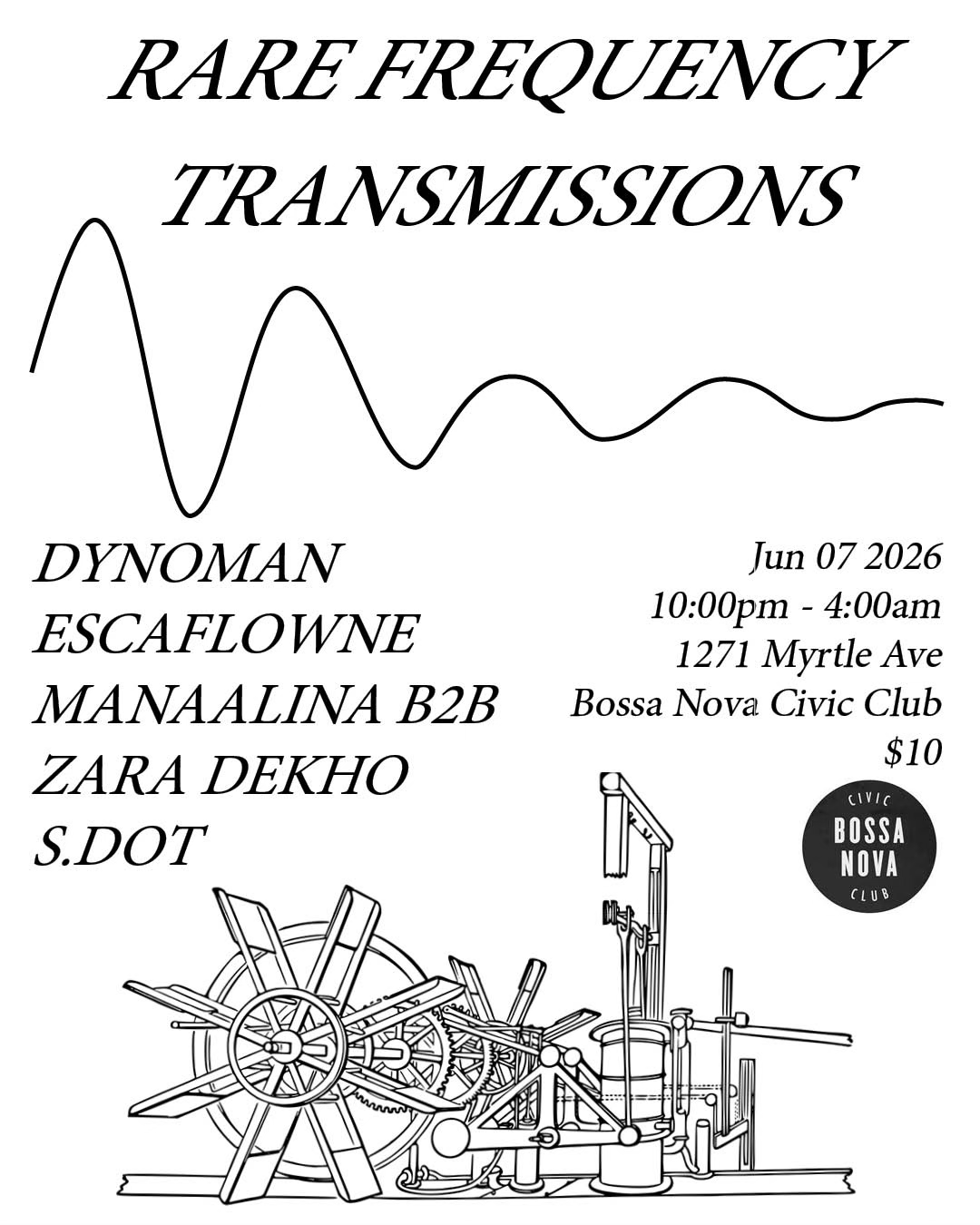 unknown frequency 配布CD-R ヴィジュアル系 Rare Frequency Transmissions at Bossa Nova Civic Club, New York City
