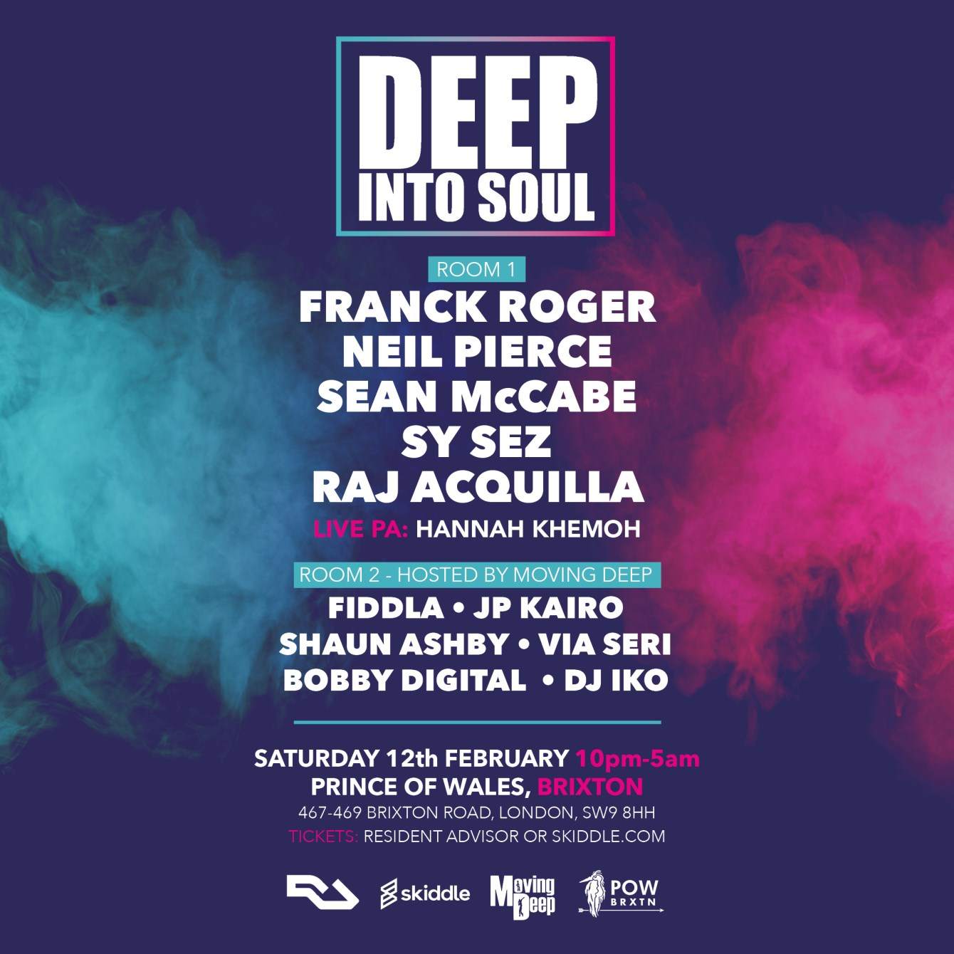 Deep Into Soul with Franck Roger & Sean Mccabe - フライヤー表
