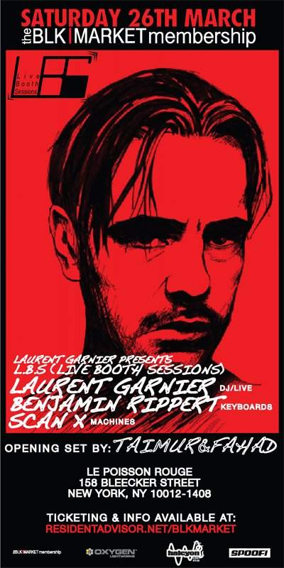 Laurent Garnier presents Lbs - Live Booth Sessions - フライヤー裏