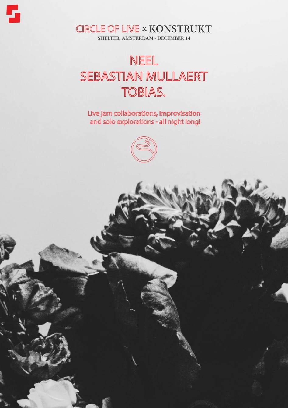 Shelter x Konstrukt x Circle Of Live with Sebastian Mullaert, Neel, Tobias - Página frontal