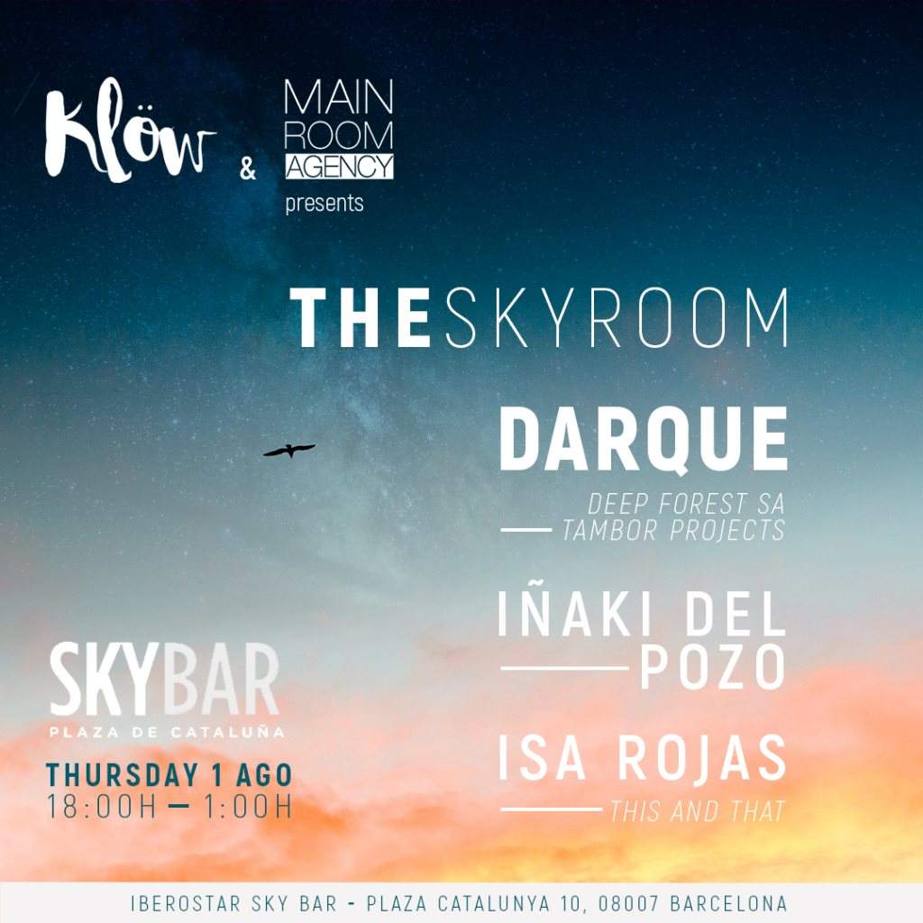 Klöw x Main Room / Roof Top View 2 Plz.Catalunya After Party at City Hall - フライヤー表