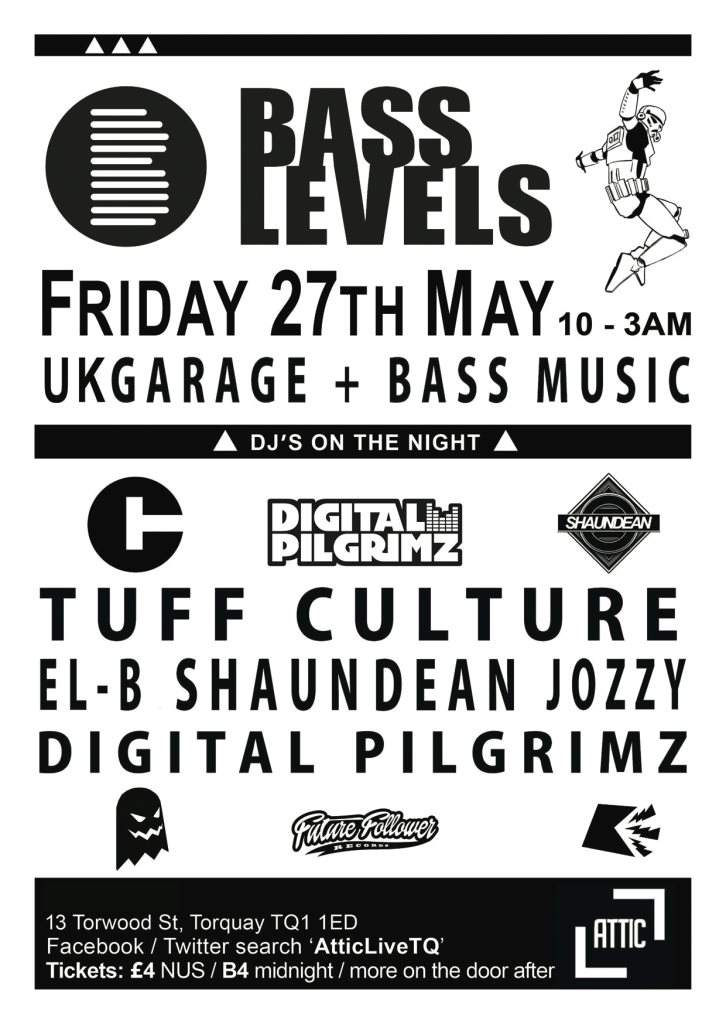Bass Levels - Flyer front