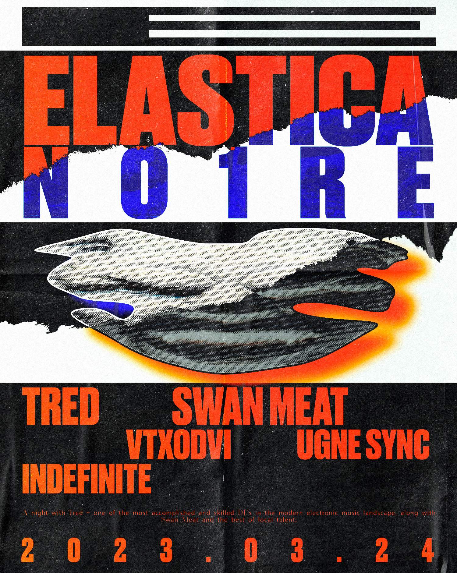 Elastica Noire: Tred ❚ Swan Meat ❚ INDEFINITE ❚ UGNE SYNC ❚ VTXODVI - Página frontal