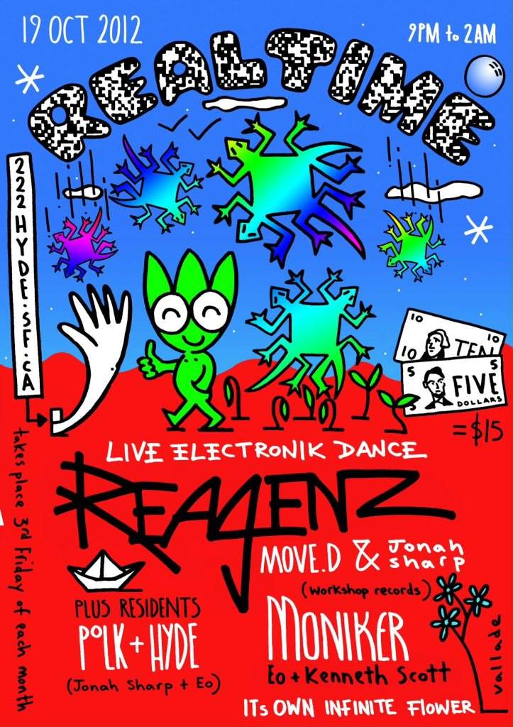 Realtime with Reagenz Live, Moniker Live, Its Own Infinite Flower Live and Polk & Hyde Live - Página frontal