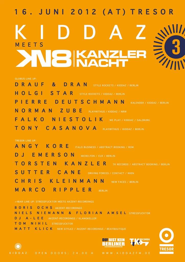 Kiddaz.FM Meets Kanzlernacht 3 - Página frontal