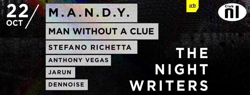 ADE 217: The Nightwriters Invite M.A.N.D.Y. - Página frontal