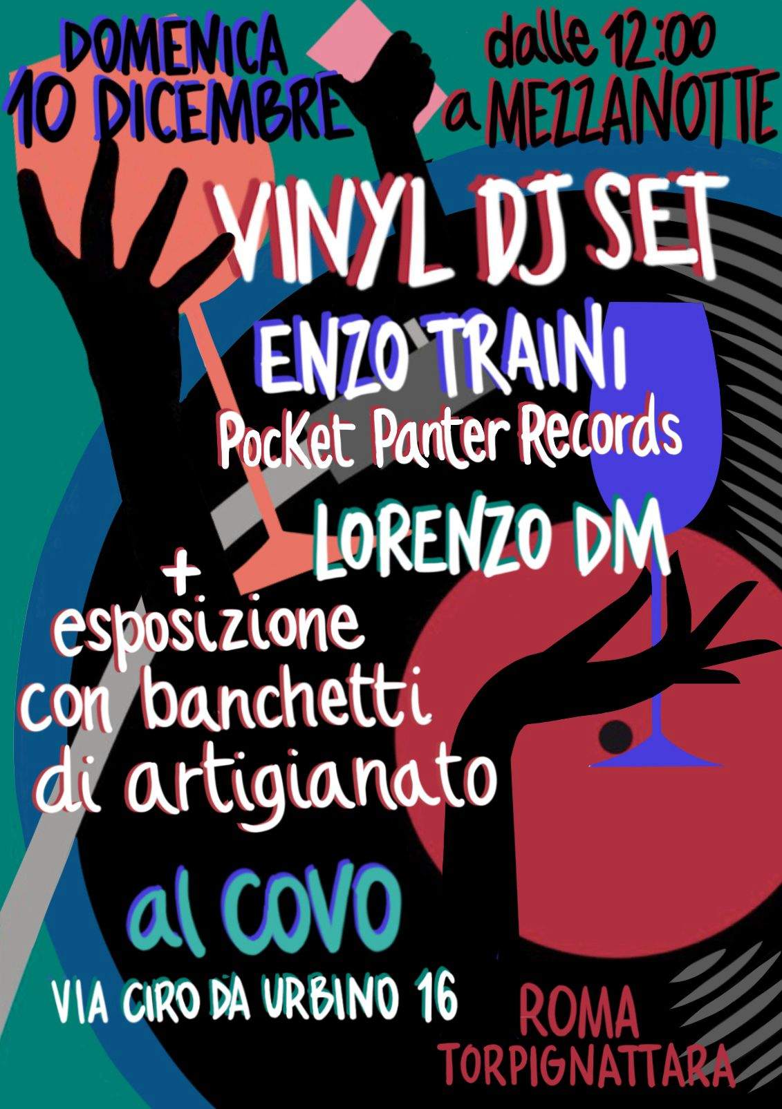 DALLE 12:00 A MEZZANOTTE  VINYL DJ SET Enzo Traini + LORENZO DM - Página frontal