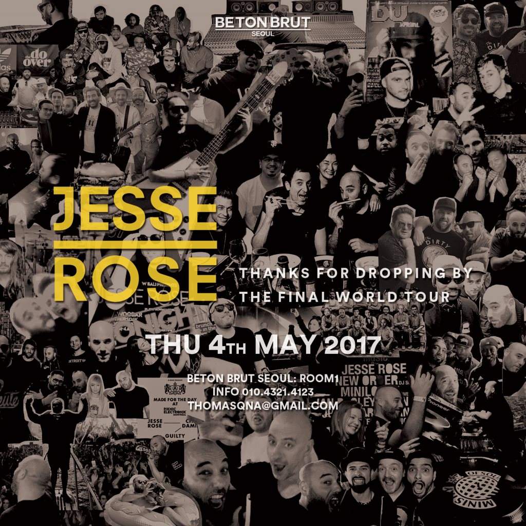 Jesse Rose: The Final World Tour - Página frontal