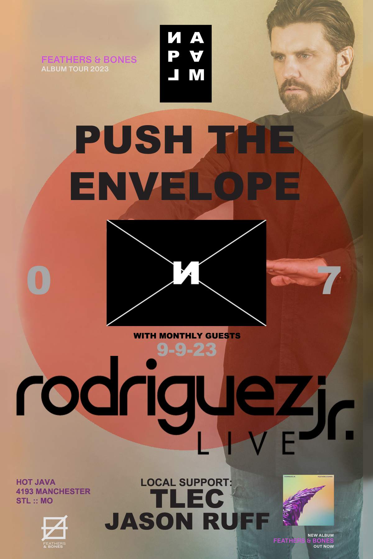 NAPALM pres Push The Envelope with Rodriguez Jr. (LIVE) - Página frontal