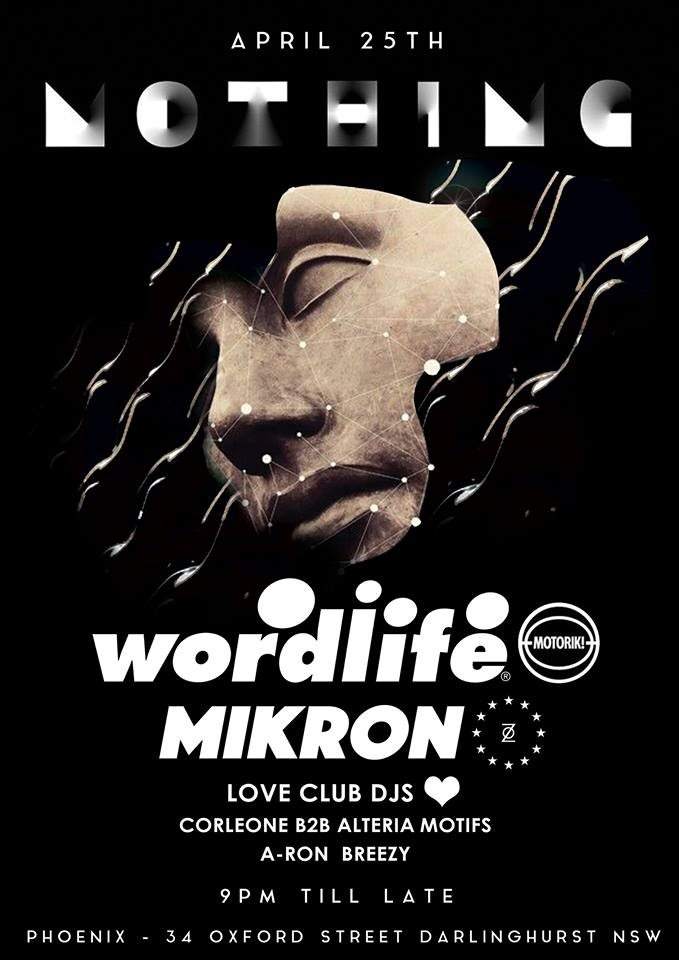 Nothing with Wordlife, Mikron & Love Club Djs - Página frontal