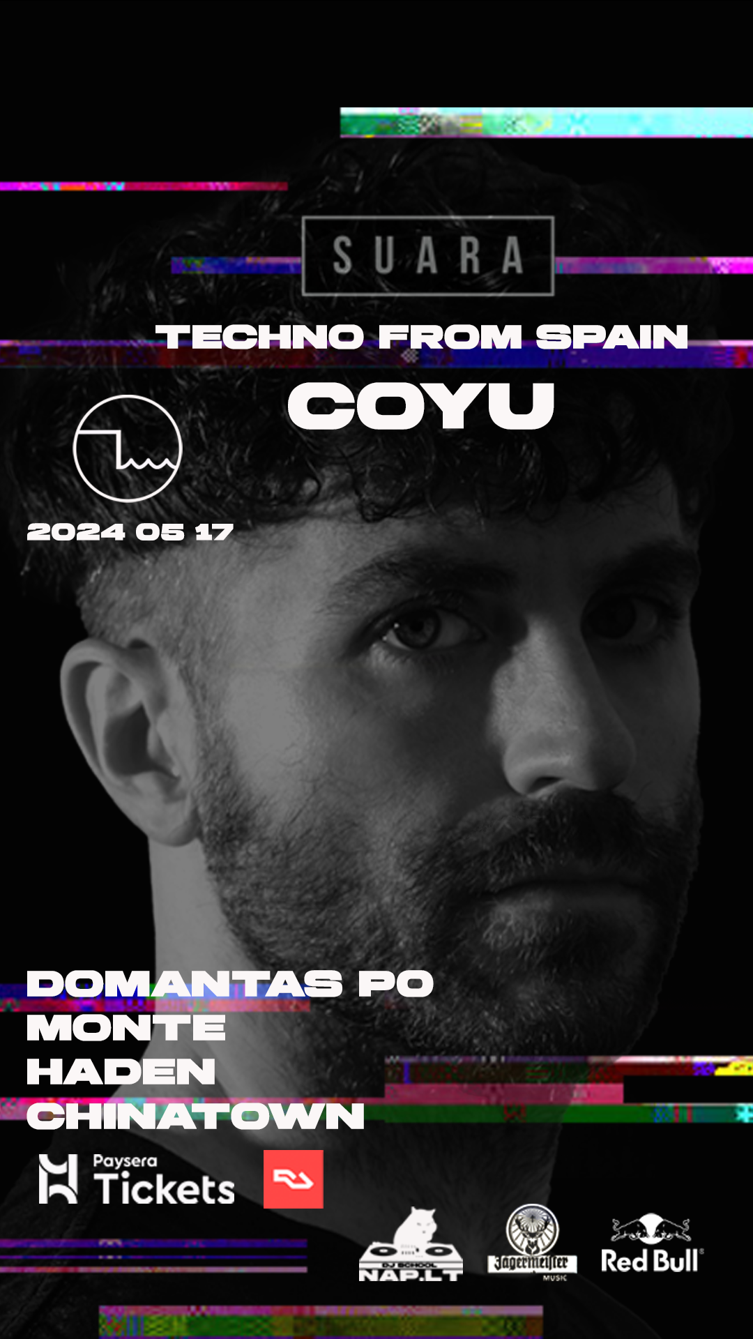 Techno from Spain - Suara ' Coyu' - フライヤー表