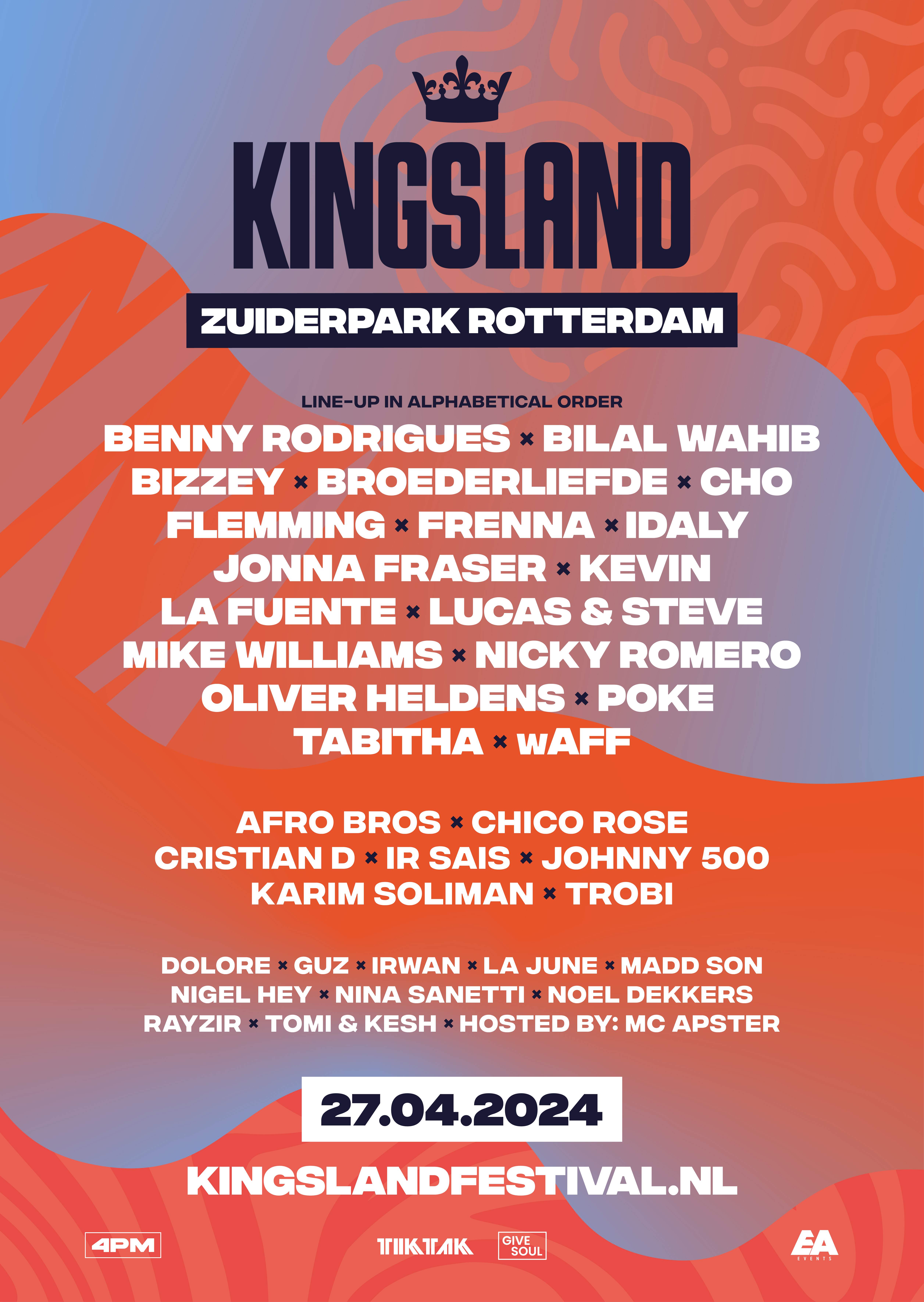 Kingsland Festival 2024 Rotterdam - フライヤー表
