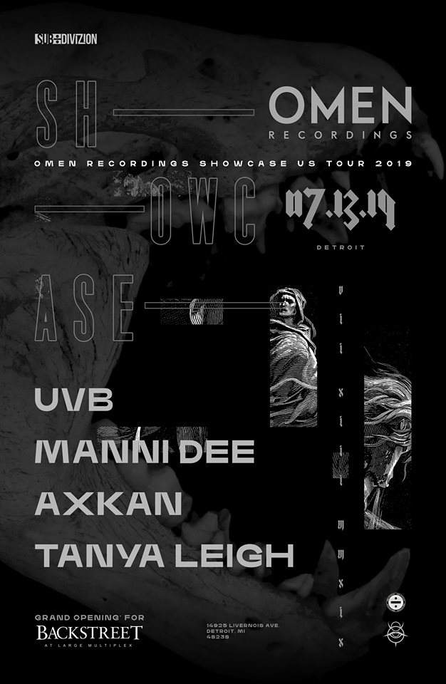 [CANCELLED] Omen Showcase and Backstreet Opening with UVB, Manni Dee, Axkan - Página trasera