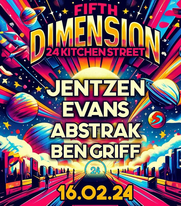 Fifth Dimension Events (5D) at 24 Kitchen Street Green Room, Liverpool