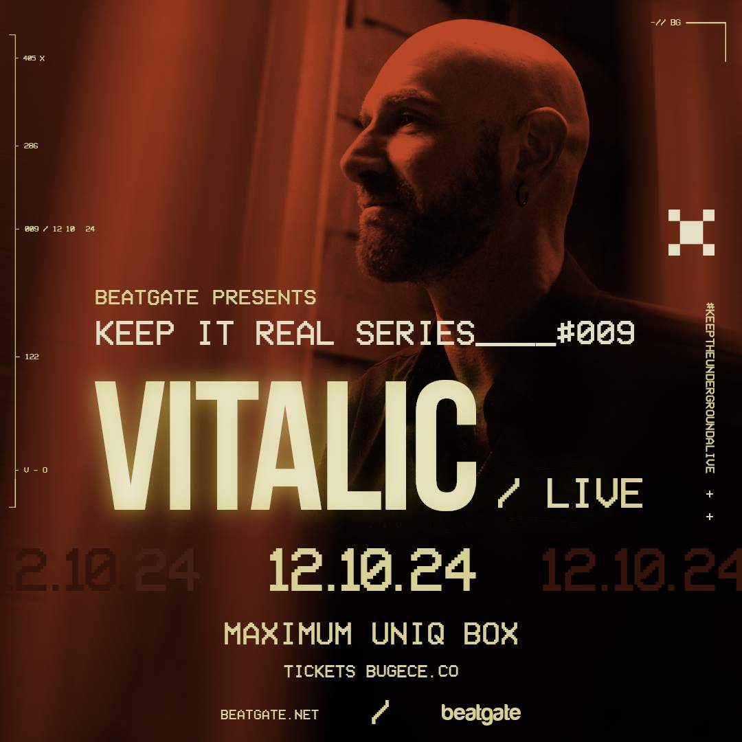 Beatgate with Vitalic (live) - Keep It Real Series #009 - フライヤー表