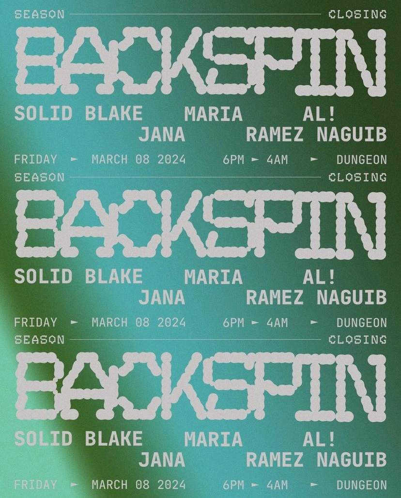BackSpin Season Closing - Página trasera