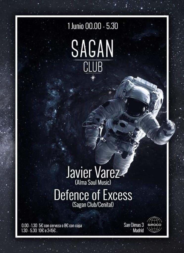 Sagan Club presents: Javier Varez - フライヤー表