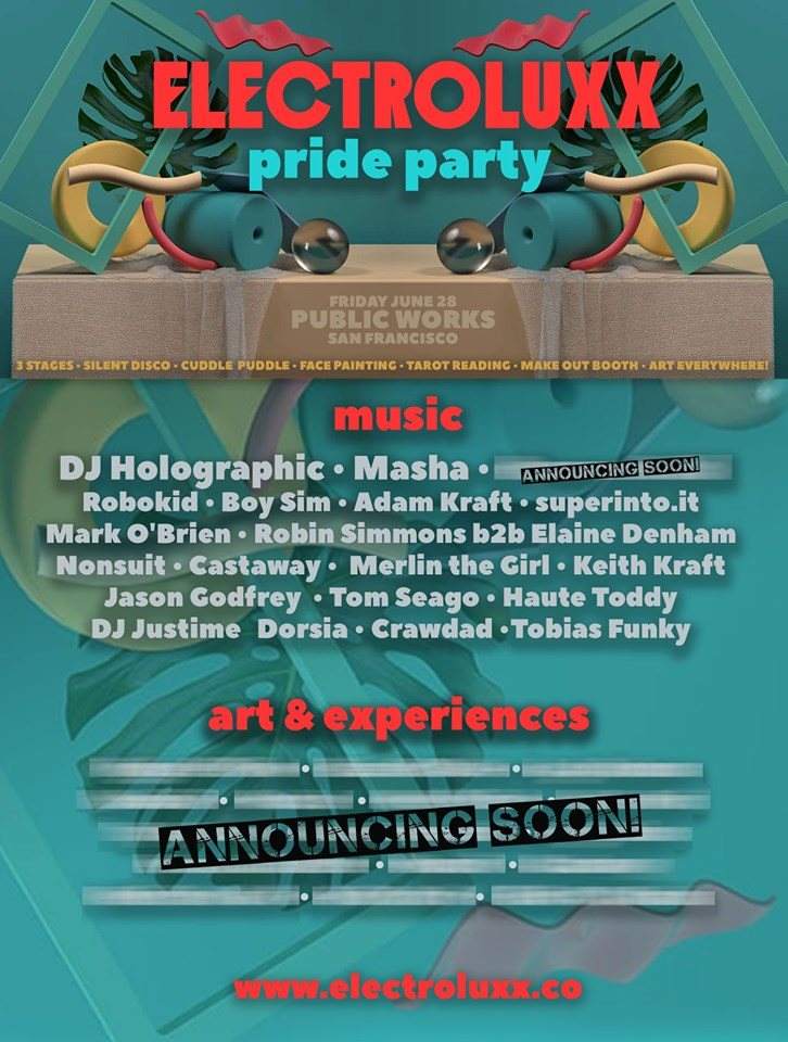 Electroluxx Pride Party - フライヤー表