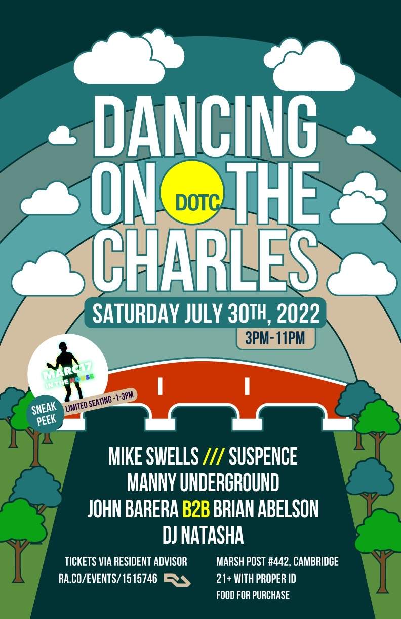 SOLD OUT Dancing on the Charles July Edition & ' Marc17 In the House' (limited tix, pre-event)  - フライヤー裏