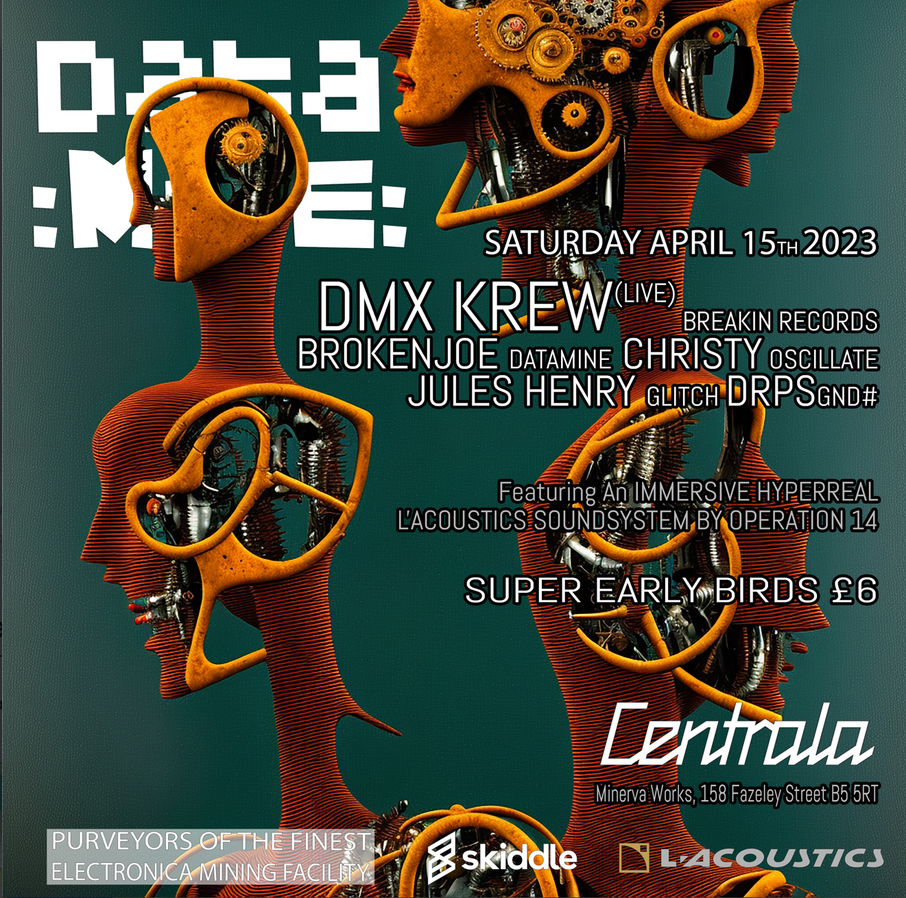 Datamine Presents: DMX Krew - Página frontal