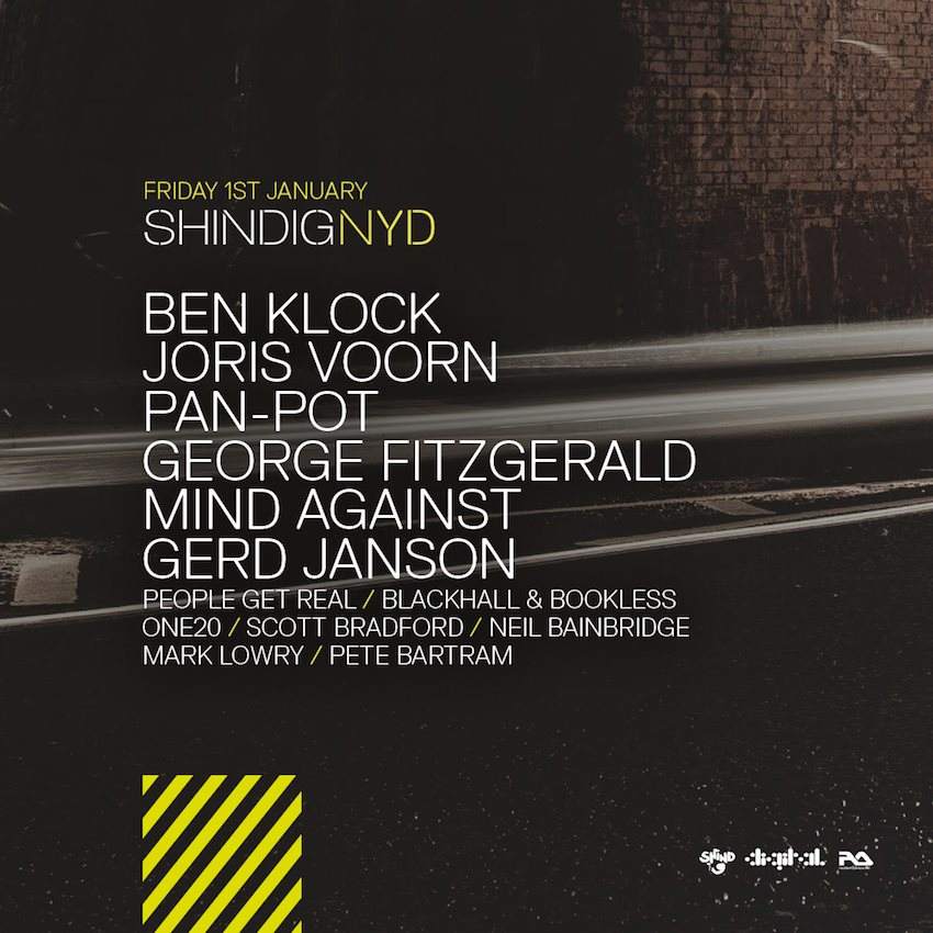 Shin/NYD - Ben Klock, Joris Voorn, Pan-Pot, George Fitzgerald, Mind Against, Gerd Janson More - フライヤー表