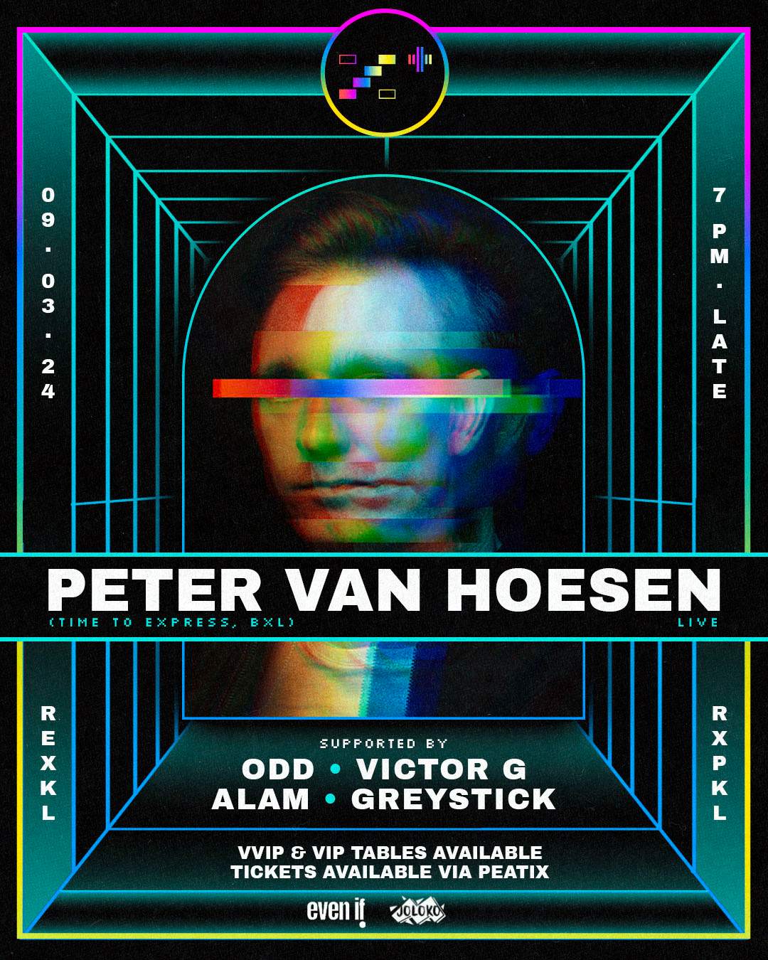 RXP+ pres. Peter Van Hoesen LIVE - Página frontal