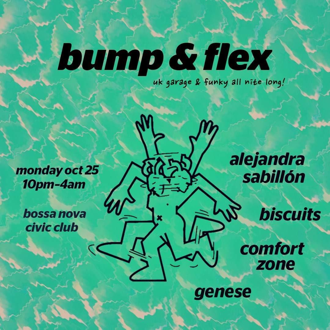 Bump & Flex with Alejandra Sabillón, Comfort Zone, Genese, Biscuits - フライヤー表