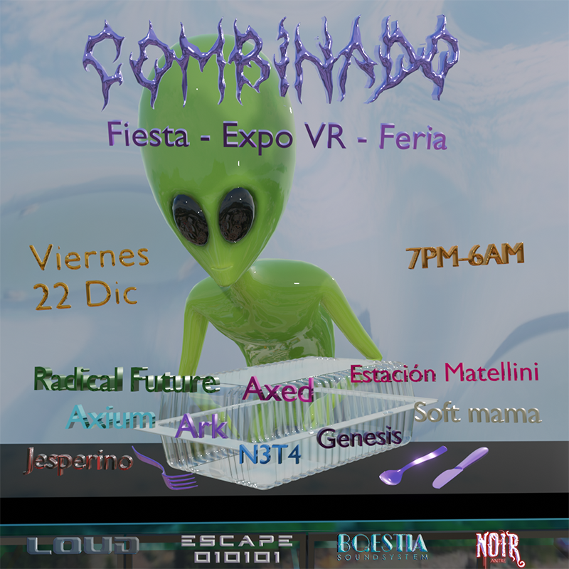 COMBINADO: EXPO VR + FIESTA + FERIA - フライヤー表