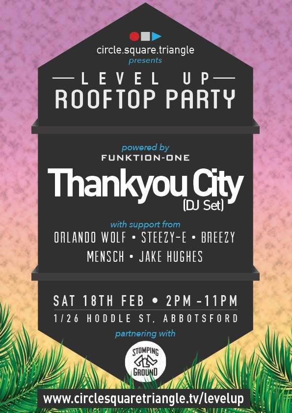 Level Up Rooftop Party - フライヤー表
