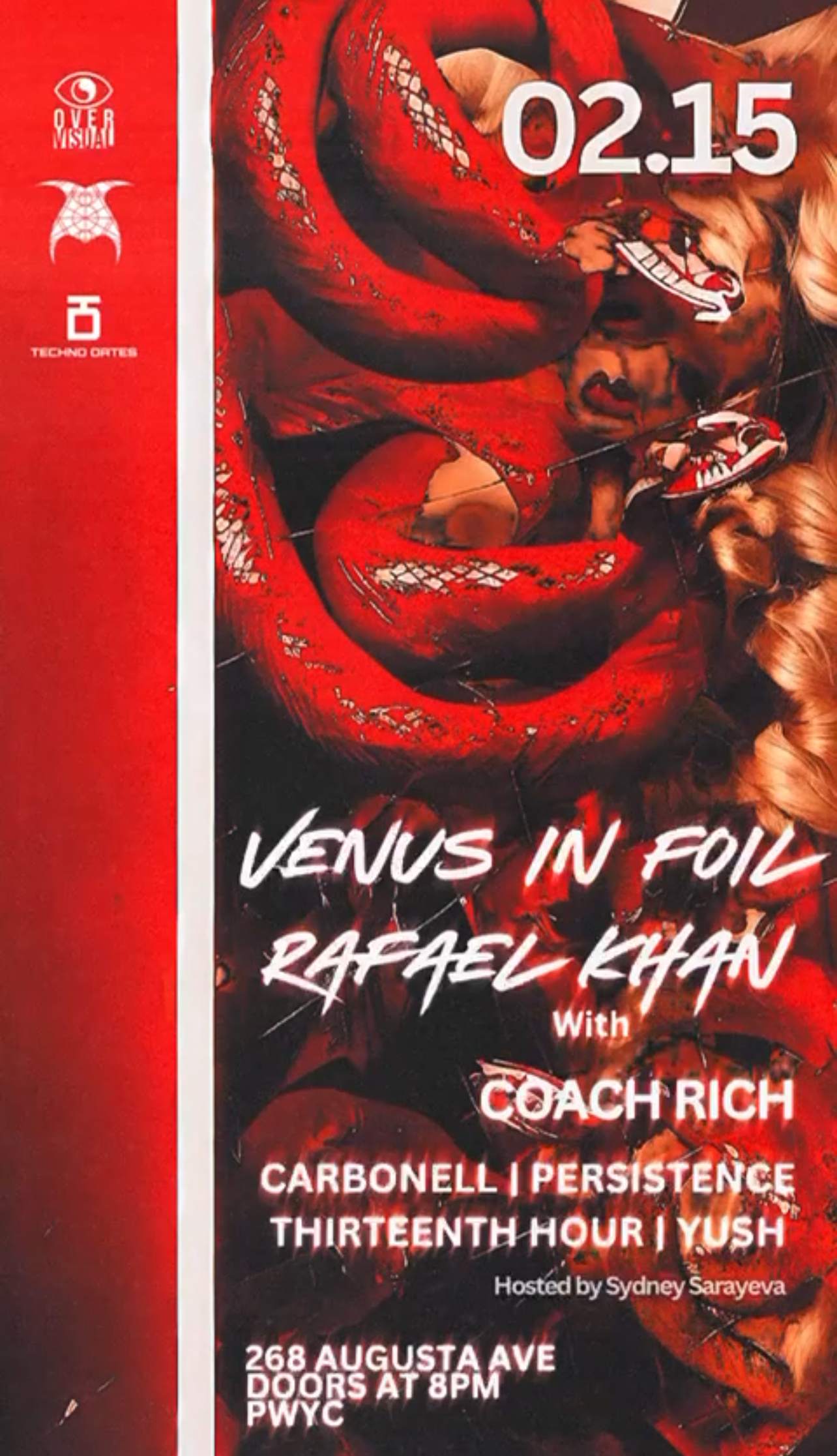 Venus in Foil, Rafael Khan and Coach Rich. Hosted by Sydney Sarayeva - Página frontal