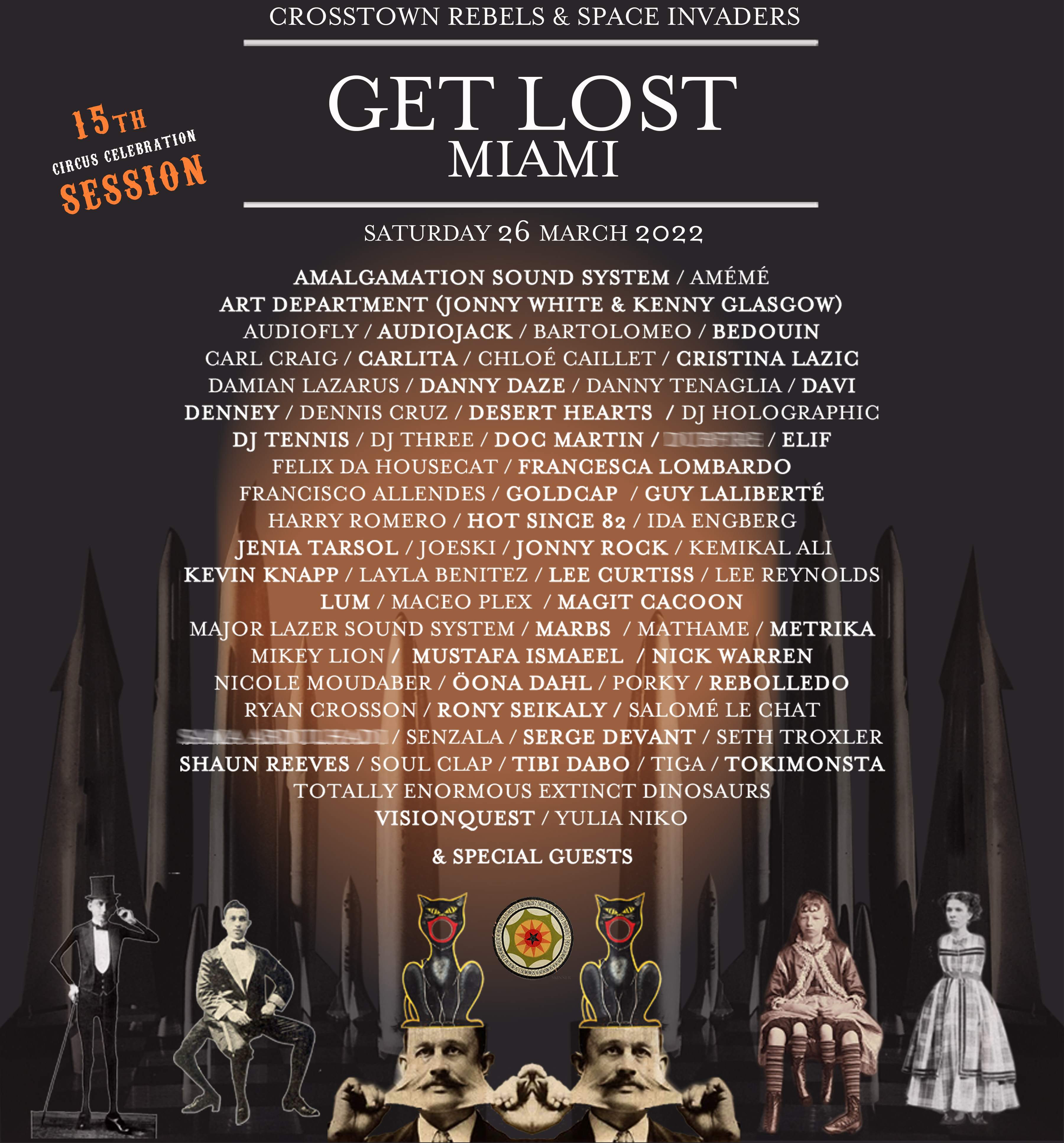 Get Lost 15th Session - Circus Celebration - フライヤー表