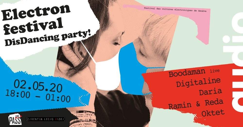 Electron Festival Disdancing party! // Livestream From Audio - フライヤー表