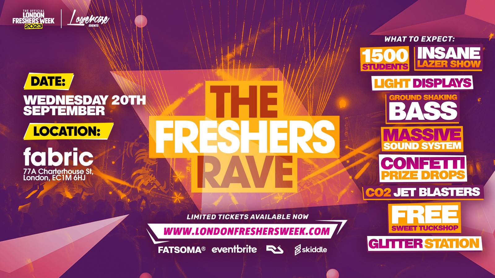 The Freshers Rave - フライヤー表