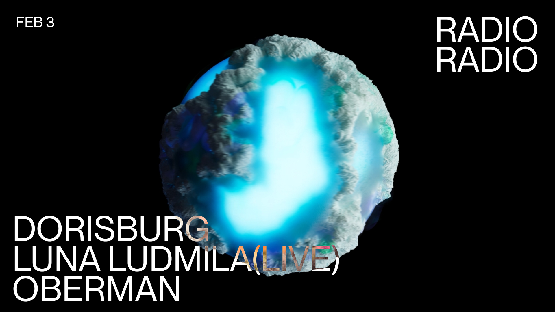 Dorisburg • Luna Ludmila (live) • Oberman - フライヤー表