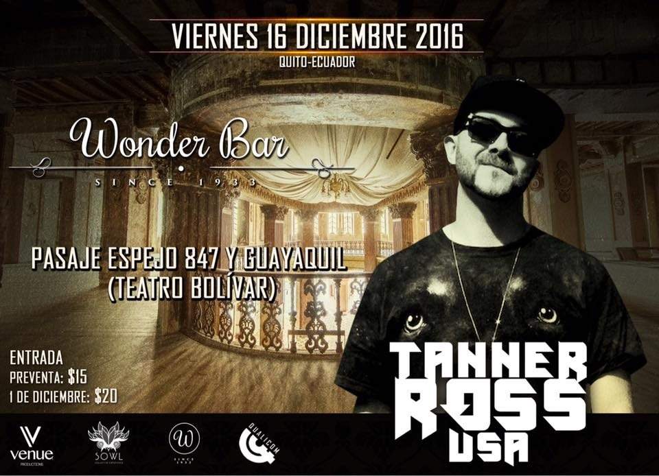 Tanner Ross por Primera vez en Quito - Página frontal
